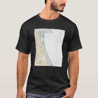 T-shirt Carte Nautique - Cap Canaveral Et Zones Sud