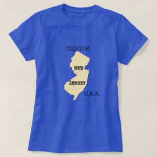 T-shirt - Carte New Jersey avec ville