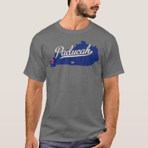 T-shirt Carte Paducah Kentucky KY