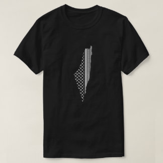 T-shirt carte palestinienne avec motif traditionnel