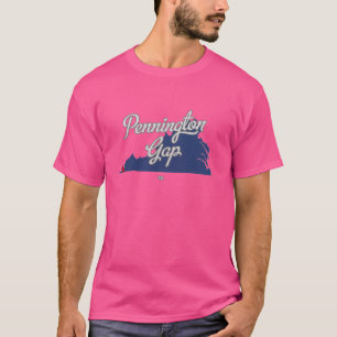 T-shirt Carte Pennington Gap Virginia VA