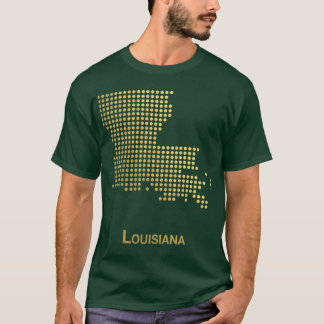 T-shirt carte pointillée or