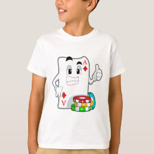 T-shirt Carte Poker avec jetons Poker