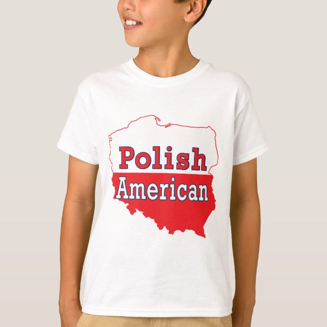T-shirt Carte polonaise américaine (Devant)