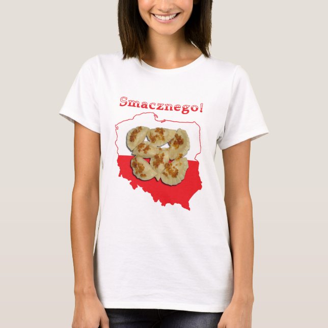 T-shirt Carte polonaise de Pierogi Smacznego (Devant)