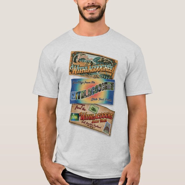 T-shirt Carte postale officielle du sentier d'État du Retr (Devant)