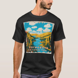 T-shirt Carte postale Parc national des Voyageurs Vintage 