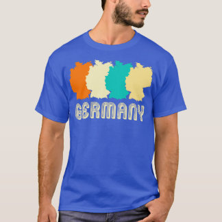 T-shirt Carte Retro Allemagne