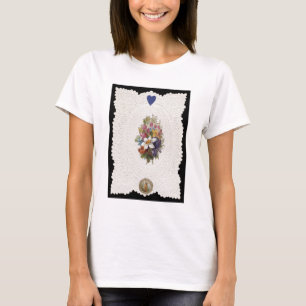 T-shirt Carte Saint Valentin représentant des fleurs, c.18