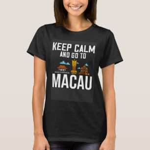 T-shirt Carte Skyline de la ville de Macau China