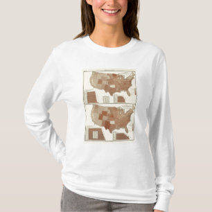 T-shirt Carte statistique des décès