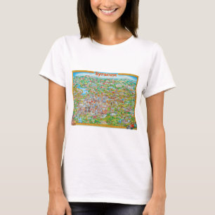 T-shirt Carte Syracuse New York