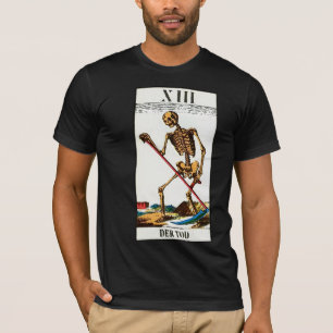 T-shirt Carte T foncé de la mort de tarot