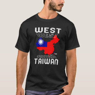 T-shirt Carte Taiwan Ouest République de Chine Taiwanes ch
