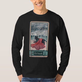 T-shirt Carte Tarot 10 d'épées et de chiens Cosmiques