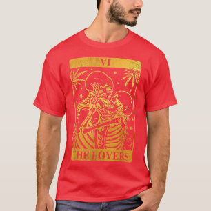 T-shirt Carte Tarot Amateurs de squelette Occulte Goth Occ