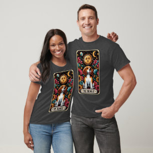 T-shirt Carte Tarot Beagle amusante