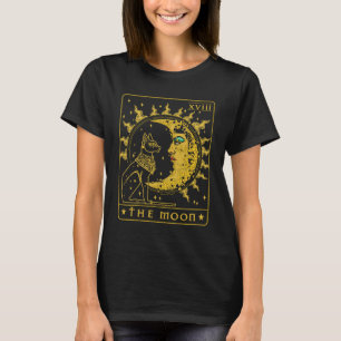 T-shirt Carte Tarot Crescent Moon Cleopatra Et Sphynx Cat