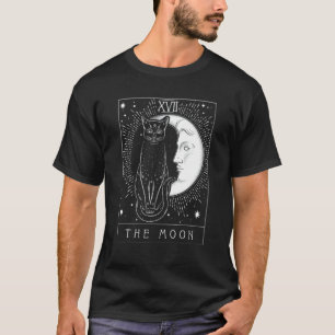 T-shirt Carte Tarot Crescent Moon Et Casquette Chat Noir H