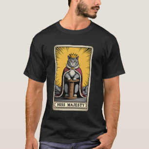 T-shirt Carte Tarot de Chat Sifflement Majesté Griffoir po