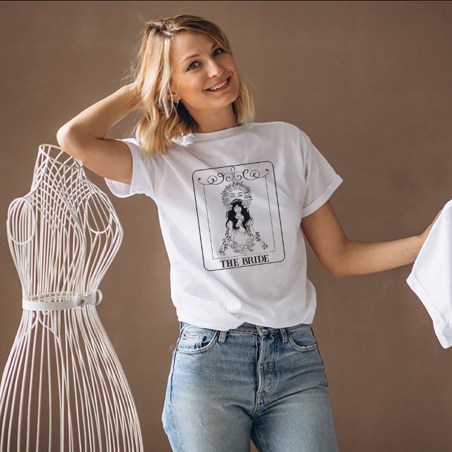 T-shirt Carte Tarot de mariée céleste Customisée (Créateur téléchargé)