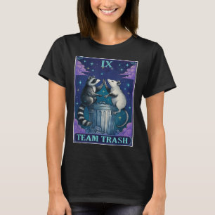 T-shirt Carte Tarot Deck Team Trash Raccoon Cartes Tarot D