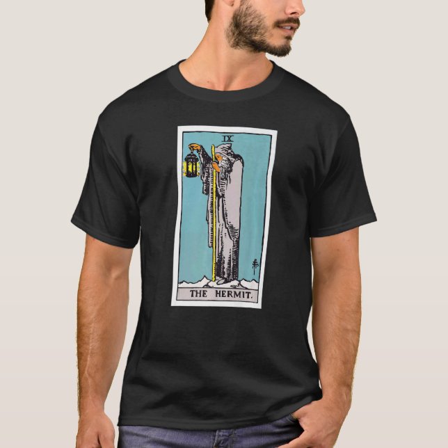 T-shirt Carte Tarot Hermite traditionnelle (Devant)