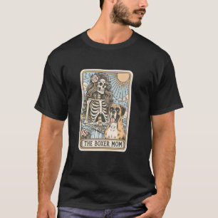 T-shirt Carte Tarot Maman Boxer, Boxe Squelette Halloween