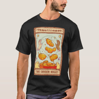 T-shirt Carte Tarot Poulet Nugget Fast Food Lover Taro