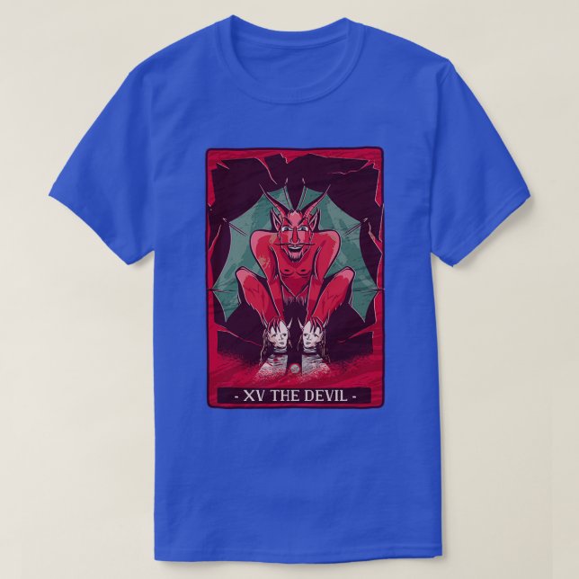 T-shirt Carte Tarot Tarot Devil Le Diable (Design devant)