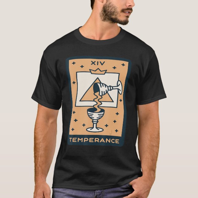 T-shirt Carte Tarot Tempérance Cartes Mystiques Magie occu (Devant)