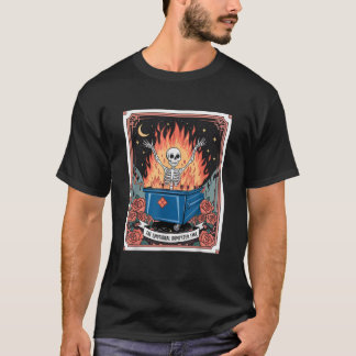 T-shirt Carte Tarot Vintage Goth Le dépotoir émotif Fir