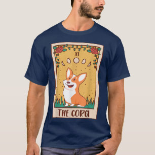 T-shirt Carte TarotOcculte Magie Occultisme Chien Corgi
