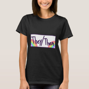 T-shirt Carte Theythem Pronouns