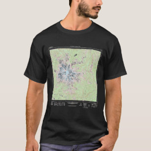 T-shirt Carte topographique du parc national du Mont-Raini