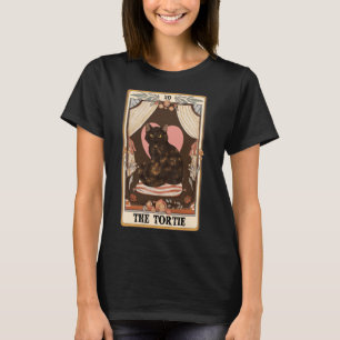 T-shirt Carte Tortie Tarot Vintage Tortie Cat Tortie Mo