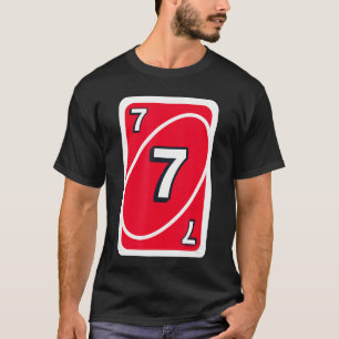 T-shirt Carte UNO Halloween Rouge 7