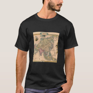 T-shirt Carte vintage de l'Ancien Monde Asie