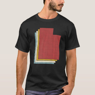 T-shirt Carte Vintage de l'état des États-Unis Retro Utah
