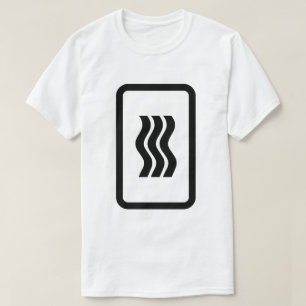 T-shirt Carte Zener   3 lignes verticales ondulées