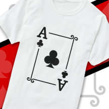 Cartes de jeu Costume Ace Clubs Carte Ace Card