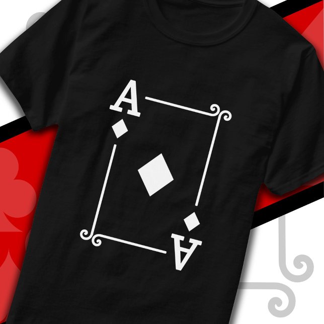 T-shirt Cartes de jeu Costume Ace Diamonds Carte Ace (Créateur téléchargé)