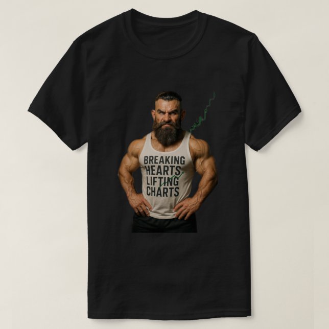 T-shirt Cartes de levage de coeur brisé (Design devant)