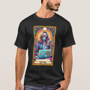 T-shirt Cartes de Tarot Boss Skeleton Travail Hustle Leade