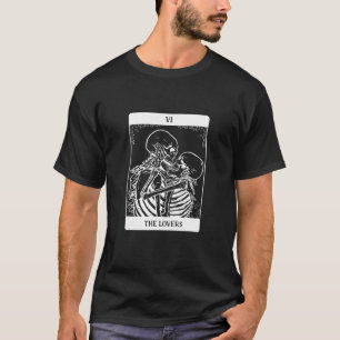 T-shirt Cartes de Tarot - Les Amoureux - Skull Skeleton