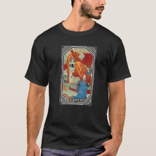 T-shirt Cartes de Tarot - Tour - Occulte - Vendeur Fortune