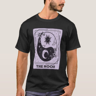 T-shirt Cartes Mystiques Lune Et Sun Tarot Cartes Occulte 