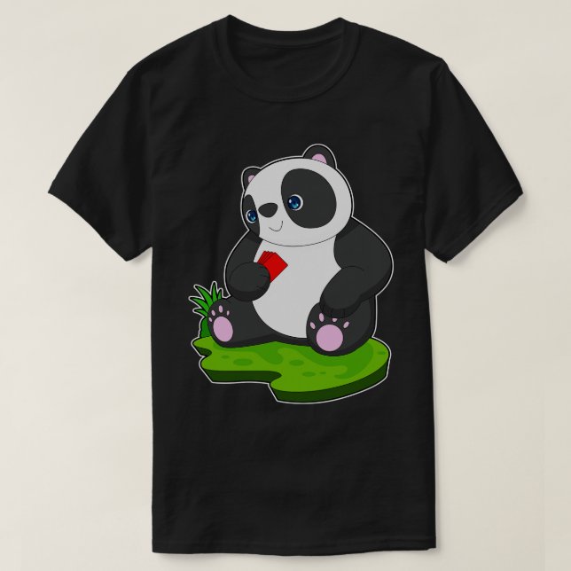 T-shirt Cartes Panda (Design devant)