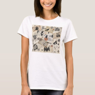 T-shirt Cartes postales modernes vintage Halloween