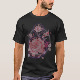 T-shirt Cartes postales néon Impression néon Fleurs